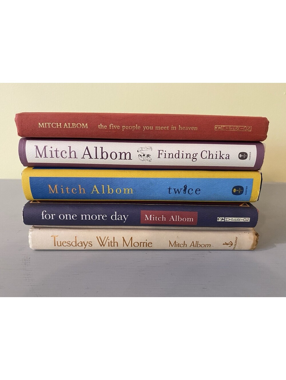 Mitch Albom Hardcover Lot of 5 Books Good Condition Fast Shipping